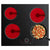 Ciarra x CDV 60cm 6000W Electric Ceramic Hob, 4 Zones Built-in Radiant Cooktop with Touch Control, 9 Power CDVER604-OW