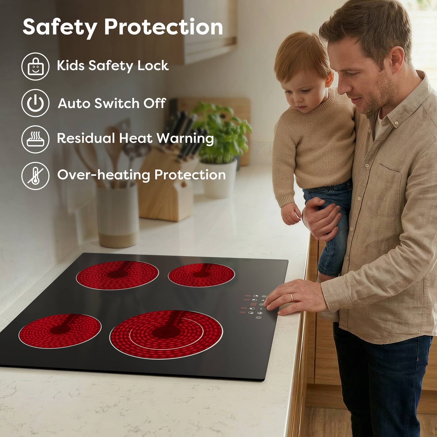 60cm Electric Ceramic Hob