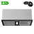 CIARRA black built-in cooker hood, A++ rated, 404m³/h extraction for compact European kitchen