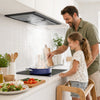 Stainless steel CIARRA cooker hood for a timeless European kitchen upgrade