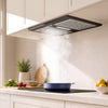 CIARRA A++ black built-in cooker hood with 404m³/h extraction