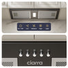 CIARRA black cooker hood installed in a modern European kitchen