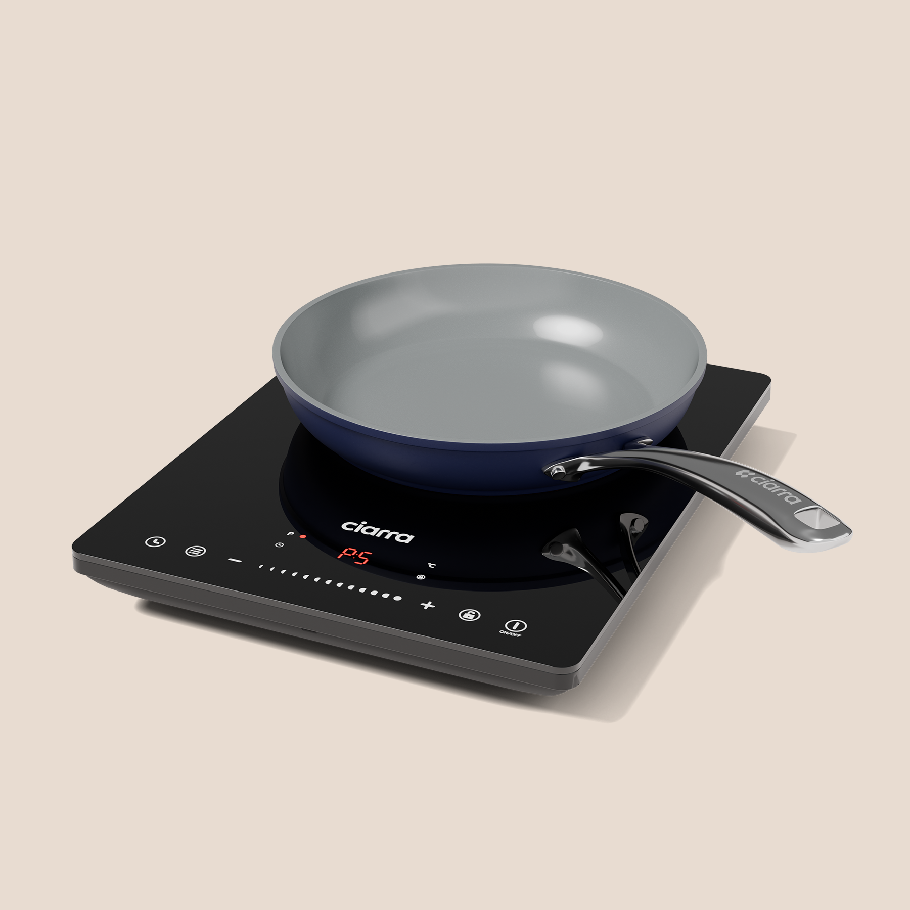 Ciarra Cooking Essential Bundle 2 Induction Hob & Fry Pan CIARRA