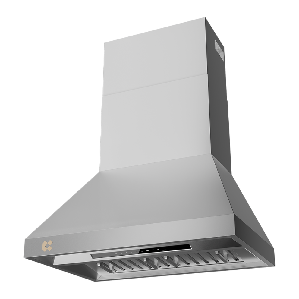 CIARRA Professional Series 42 inch Wall Mount Range Hood, Powerful 950 CFM, 4-Speed Smart Control, WiFi & Voice Compatible, Gas Leak Sensor CAS42313A-OW