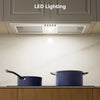 CIARRA integrated cooker hood with LED lighting for everyday cooking