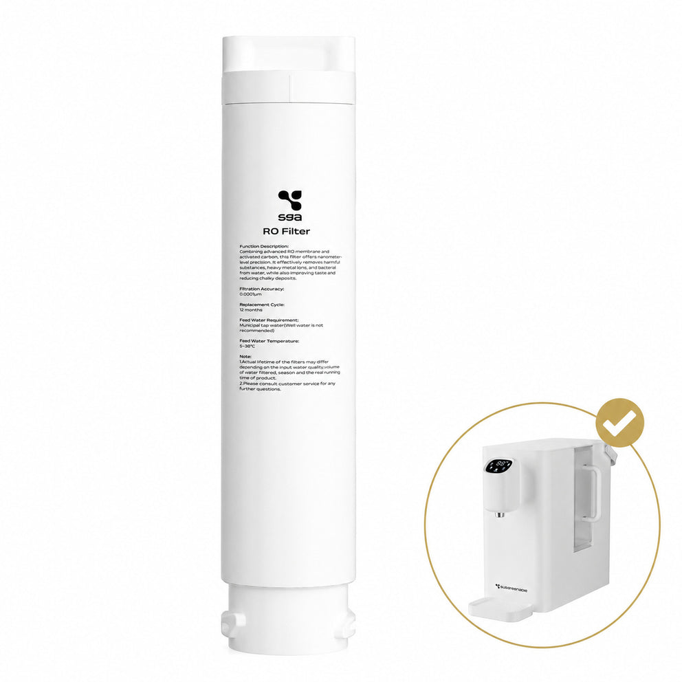 Ciarra x Susgreenable 4-in-1 RO Water Filter Cartridge for SGIWDRO4-W | 0.0001μm Ultrafiltration | Easy Install SGROF04