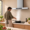 CIARRA 90cm T-Shaped Cooker Hood with Gesture Control, A+++ Energy Rating CBCW9102-W - Ciarra Appliances Global