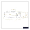 CIARRA built-in cooker hood dimensions for easy European kitchen installation