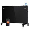 CIARRA 2000W WiFi Electric Radiator in Black with X-shaped Aluminium Heating Element