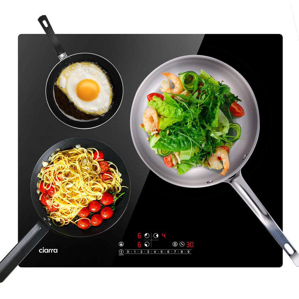 CIARRA 3 Zones Built-in Induction Hob with Boost CBBIH3B-OW