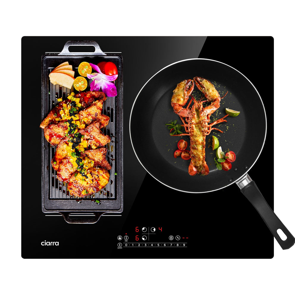CIARRA 3 Zones Built-in Induction Hob with Boost and FlexZone CBBIH3BF-OW