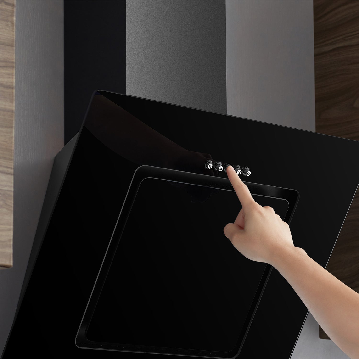 CIARRA 60cm Angled Wall Mounted Cooker Hood CBCB6725-OW