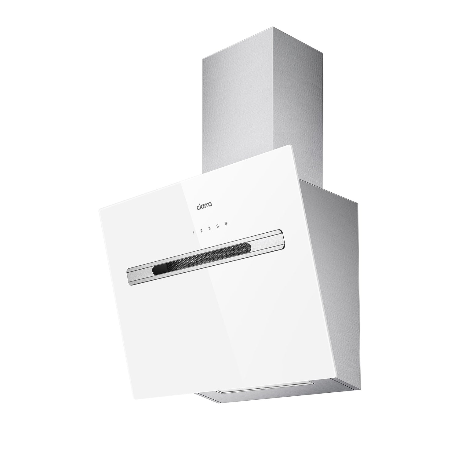 CIARRA 60cm Smart Glass Angled Cooker Hood CBCS6736G-OW