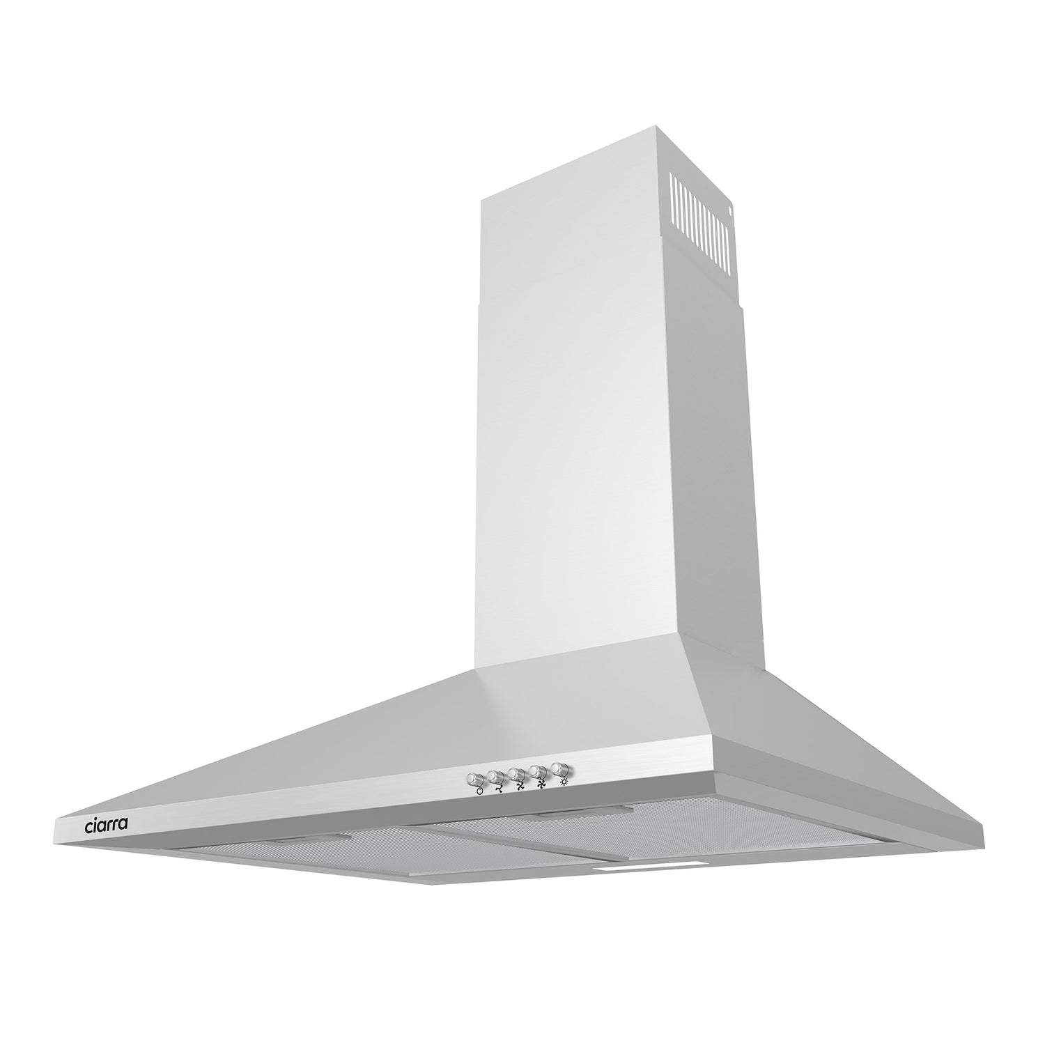 CIARRA 60cm Wall Mount Cooker Hood with 3-speed Extraction CBCS6201-OW