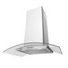 CIARRA  Glass Cooker Hood Curved Stainless Steel 60cm CBCS6506C-OW - CIARRA
